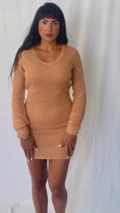 Crochet Backless Dress